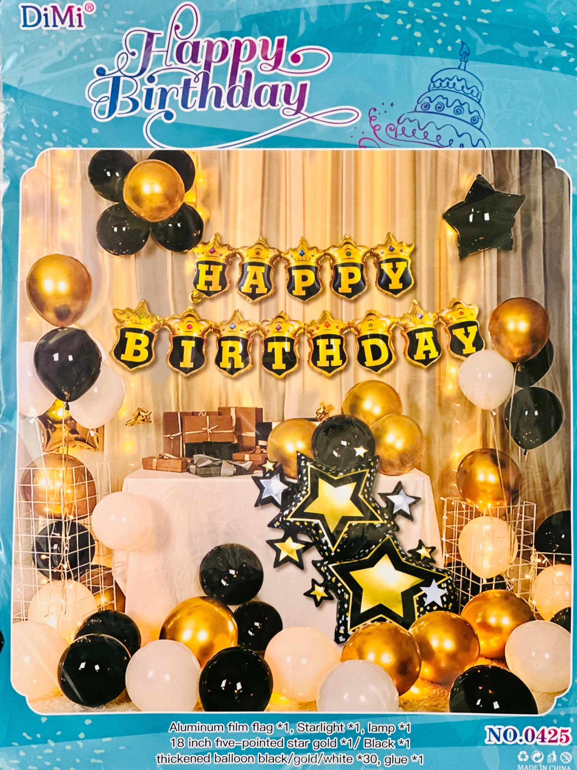 Black and Gold Birthday Theme