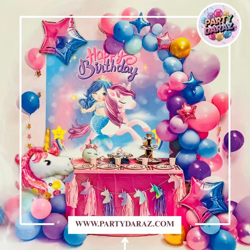 Unicorn Birthday Theme Decoration